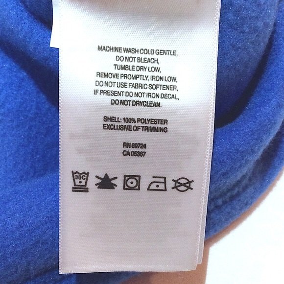 COLUMBIA PFG 1/4 Zip Pullover Blue Harborside Fleece Jacket Mens Sz Small NWT - Picture 5 of 6